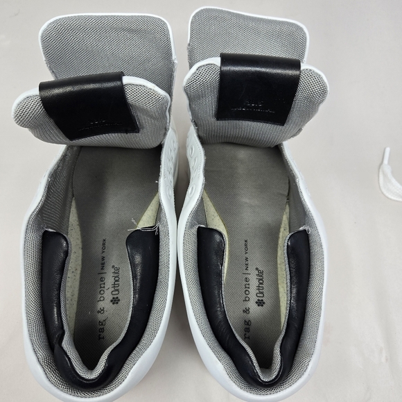 Rag & Bone Retro Pro White Leather Sneakers Womens Size 38.5=8.5 Chunky Look - Picture 6 of 12